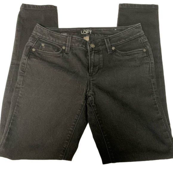 ANN TAYLOR LOFT Modern skinny ankle Black jeans Size 4 - Picture 5 of 12